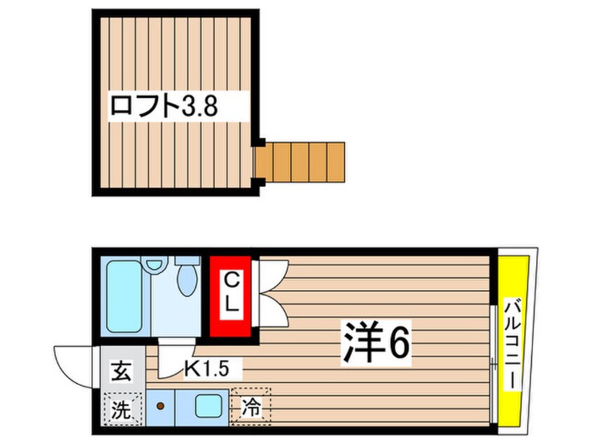 間取図 メゾン多摩川