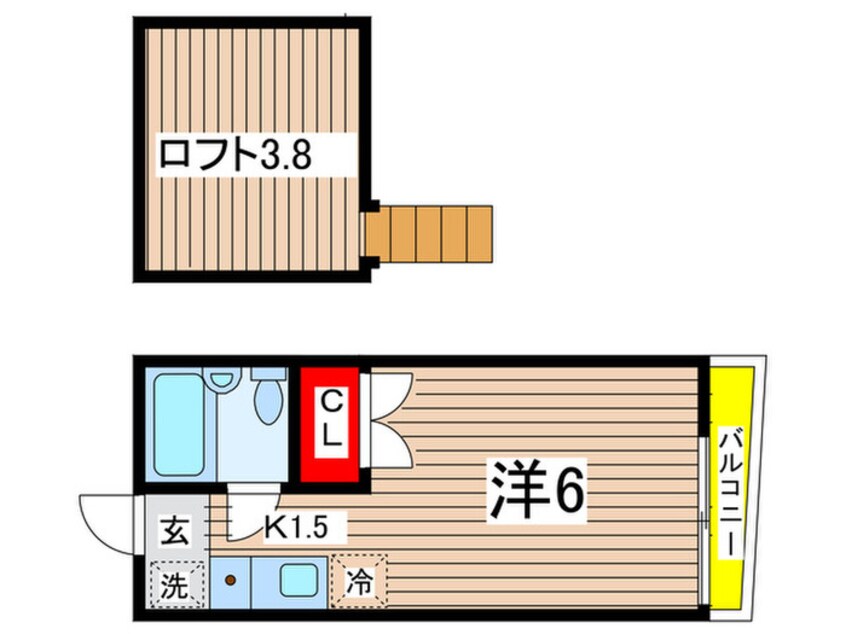 間取図 メゾン多摩川