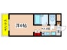 第二コスモ大和Ｂ棟 1Kの間取り