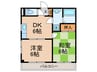 Belle Maison 2DKの間取り