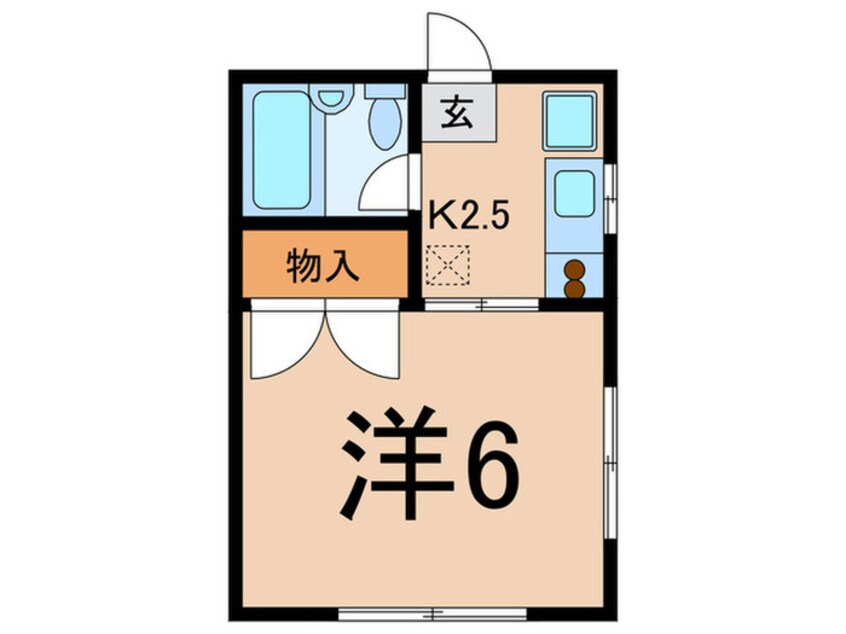 間取図 サニーハウス栗山Ⅱ
