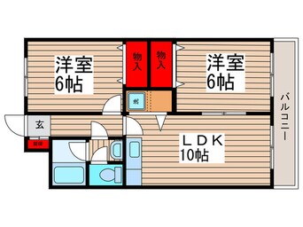 間取図 スト－ンフィ－ルドＮＯ３