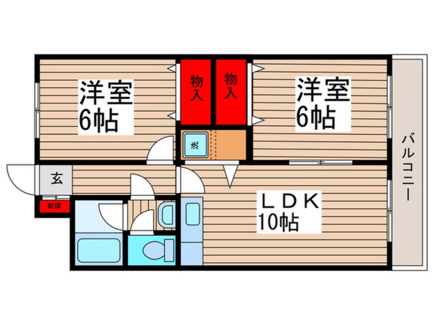 間取図 スト－ンフィ－ルドＮＯ３