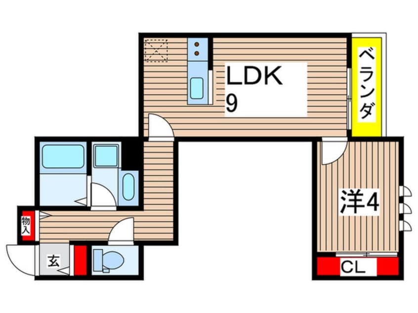 間取図 エキューム登戸