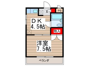 間取図 大信コ－ポＮＯ．６