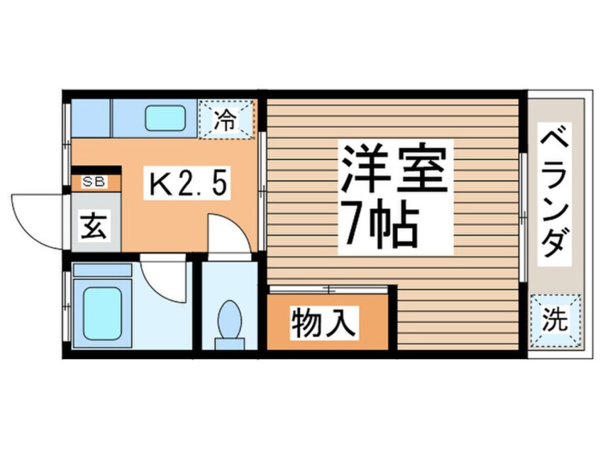 間取図 スカイハイツ