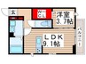 ラインハット 1LDKの間取り