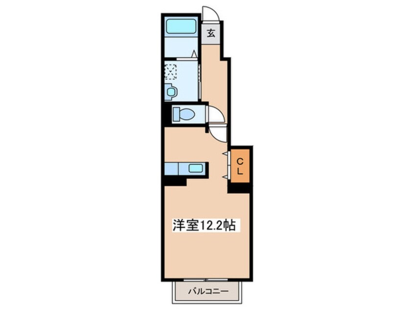 間取図 クラ－ル曽比Ⅱ