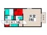 プレサージュ西新井 1Kの間取り