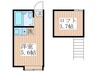 アーバンスクエア中野Ⅴ 1Rの間取り