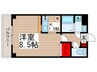 金太郎ヒルズ２７ 1Kの間取り
