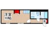 ドエル桶川2 1Rの間取り