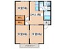 ライフニュ－コ－ポＢ 3DKの間取り