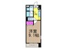 レジディア南砂町 1Kの間取り