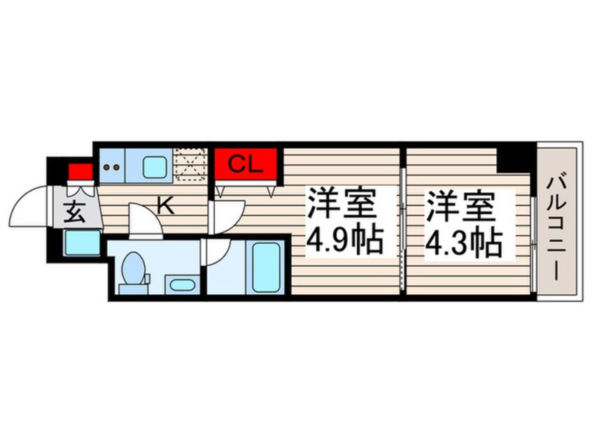 間取図 Raffistar KAMEARI