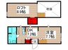 プリマ・ファミリエ 1DKの間取り