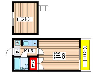 間取図 グリーンハイツあづま