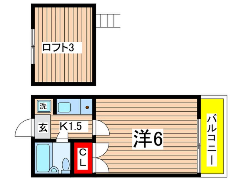 間取図 グリーンハイツあづま