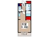 ベルヴィラ－ジュ 1Rの間取り