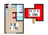 アミュレット新都心 1Rの間取り
