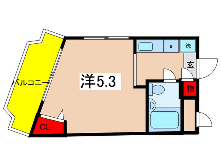 間取図 ドム登戸Ⅱ（305）