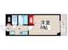 イ－ストパレス 1Kの間取り