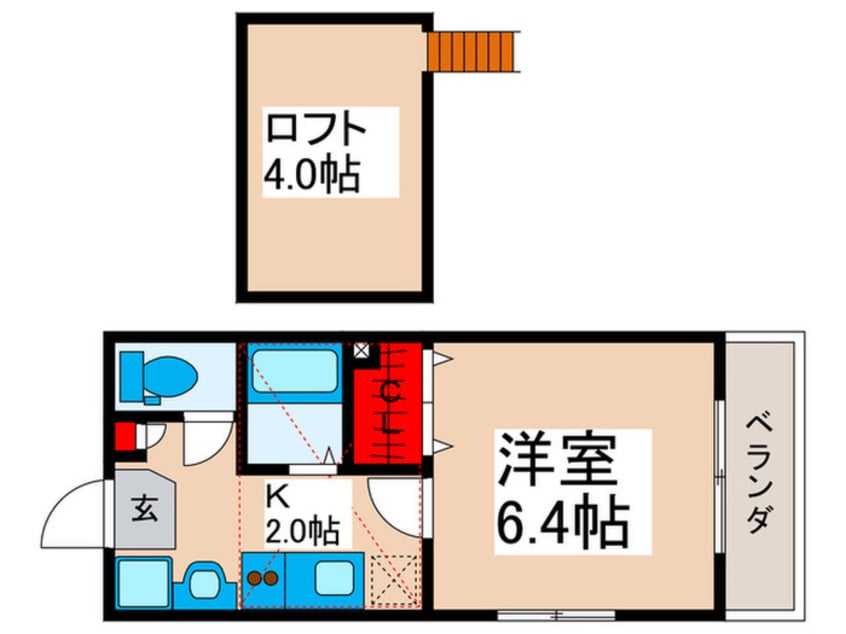間取図 岡本コ－ポ