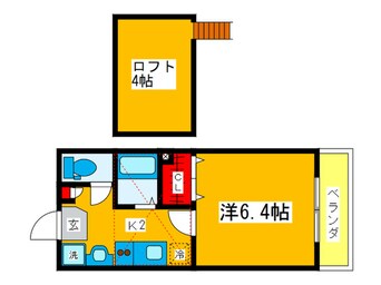 間取図 岡本コ－ポ