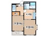 ブランシェ相模原 2Kの間取り