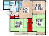 ソレイユ南行徳 3DKの間取り