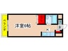 プリモタウン 1Kの間取り
