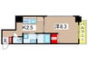 千葉中央・大庄マンション 1Kの間取り