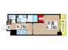 千葉中央・大庄マンション 1Kの間取り
