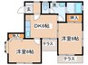 ウェストコ－ストＩ 2DKの間取り