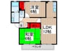 グランドハイツ 2LDKの間取り