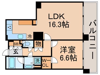 間取図 リバーポイントタワー(1803)