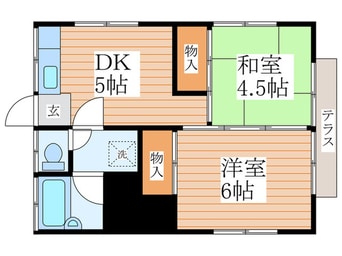 間取図 ハイムカトレア Ｂ