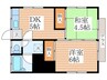ハイムカトレア Ｂ 2DKの間取り