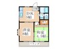 ホワイト シャトル 2DKの間取り