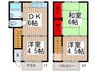 村山ハイツ 3DKの間取り