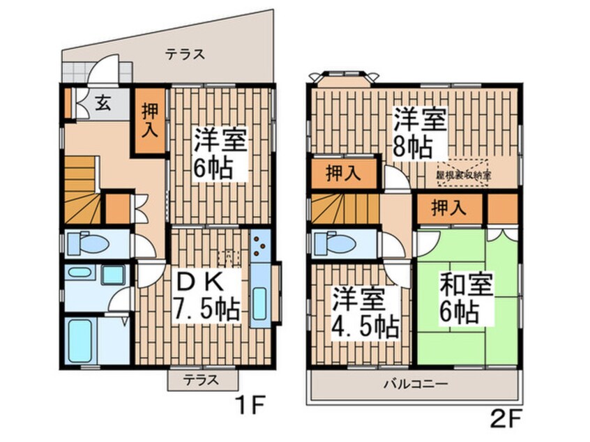 間取図 山王一丁目戸建