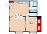 テラス日吉 1LDKの間取り