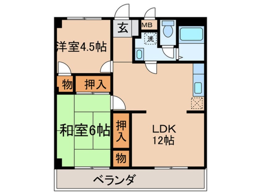 間取図 リバ－サイドマンション