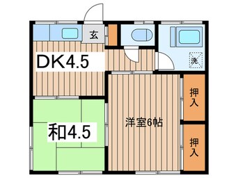 間取図 寺田ハイツ１号棟