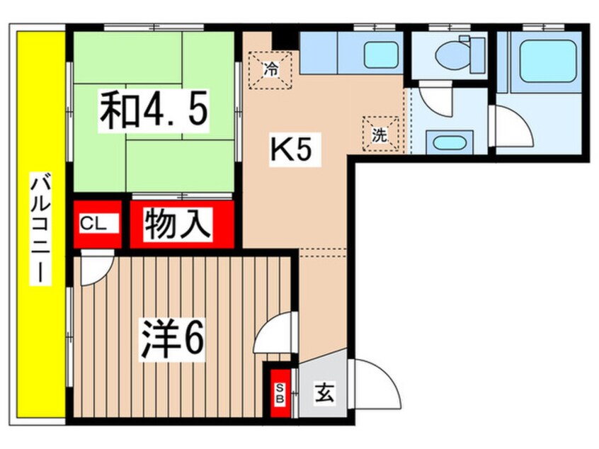 間取図 青木マンション　1