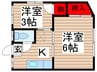斎藤荘 2Kの間取り