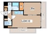 HIKARIマンションPartⅠ 1LDKの間取り