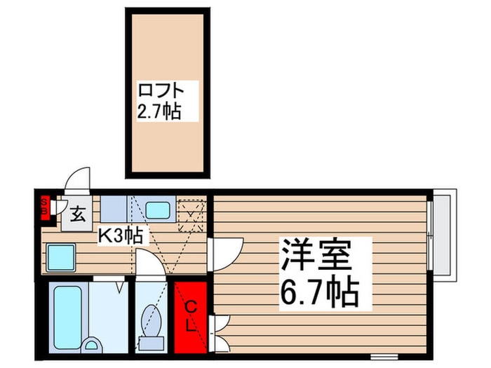 間取り図 ピュアボナ－ル新堀