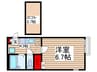 ピュアボナ－ル新堀 1Kの間取り