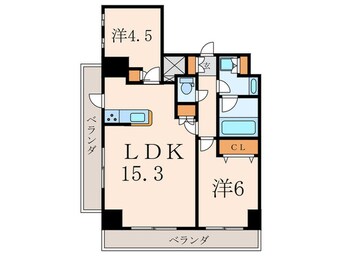 間取図 レジディア都立大